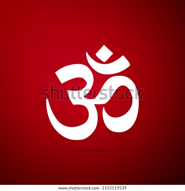 Om Aum Indian Sacred Sound Icon Stock Vector (Royalty Free) 1155119539