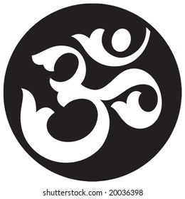 Aum Black Om Symbol Images Stock Photos Vectors Shutterstock