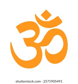 Om, Aum. Symbol of Hinduism