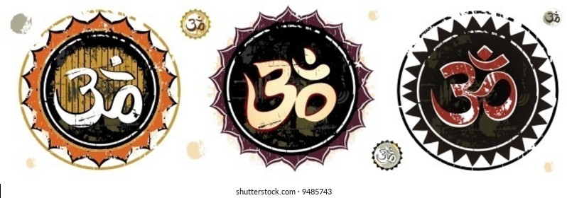 Om Aum Symbol.  To see similar design elements, please visit my gallery