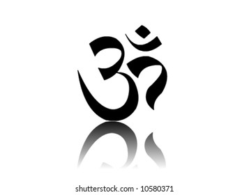 Om Aum Vector Sign