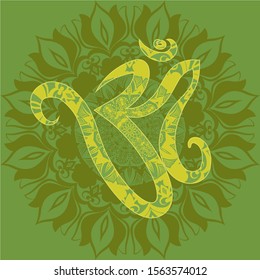 Om design (Vector pattern) Hinduism