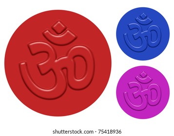 OM - Embossed Sign (Vector)