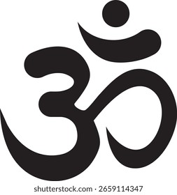Om hindu göttliches geistiges Vektorelement