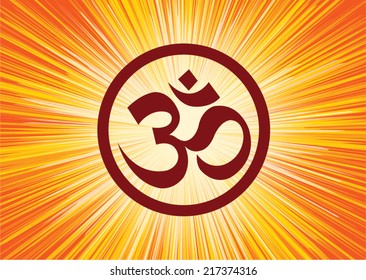 Om Hindu Religion sign