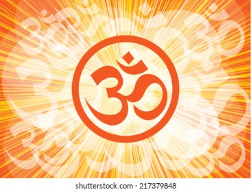 Om Hindu Religion sign