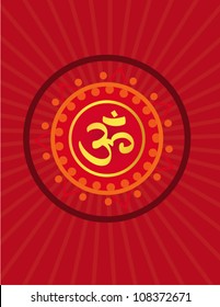 Om hindu symbol in vector