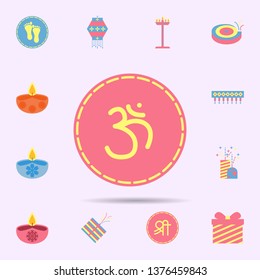 om icon. diwali icons universal set for web and mobile