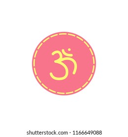 om icon. Element of diwali holiday icon for mobile concept and web apps. Colored om icon can be used for web and mobile