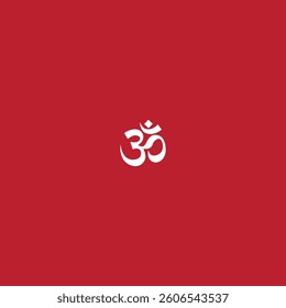 Om icon logo flat vector design