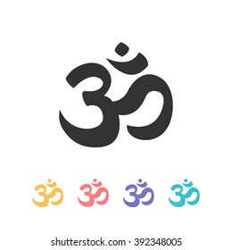 om icon. vector illustration
