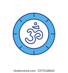 Om icon vector stock illustration