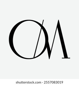om Initial Letter Logo Symbol