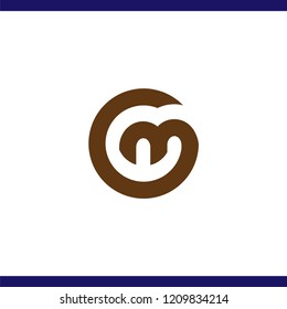 Om Initial Letter Logo Vector Element. OM Initial Template