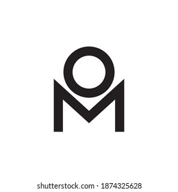 Om Initial Letter Vector Logo