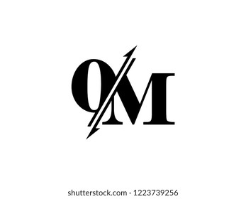 OM initials logo sliced