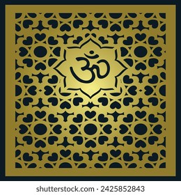 Om Jali design, Om cnc cut jali, corian jali for Temple Mandir door Window etc.