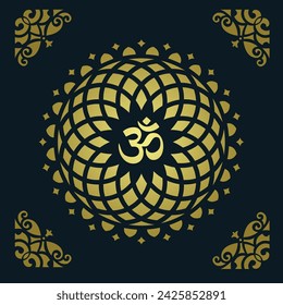 Diseño de Om Jali, Om cnc cortar jali, corian jali para la ventana de la puerta del templo Mandir etc.