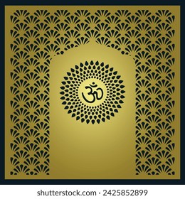 Om Jali design, Om cnc cut jali, corian jali for Temple Mandir door Window etc.