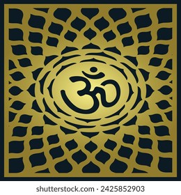 Om Jali design, Om cnc cut jali, corian jali for Temple Mandir door Window etc.