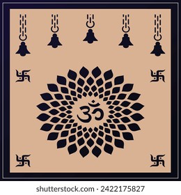 Om Jali design, Ohm cnc cut jali, corian jali for Temple Mandir door Window etc.