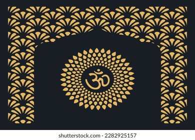 Om Jali design used for temples, Mandir. Om acrylic jali, corian jali and mdf jali.