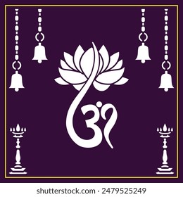 Om Jali design used for temples, Mandir. Om acrylic jali, corian jali and mdf jali.