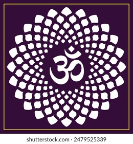 Om Jali design used for temples, Mandir. Om acrylic jali, corian jali and mdf jali.