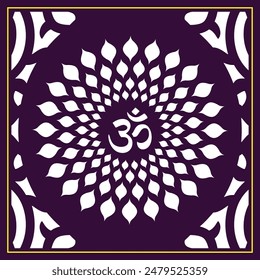 Om Jali design used for temples, Mandir. Om acrylic jali, corian jali and mdf jali.