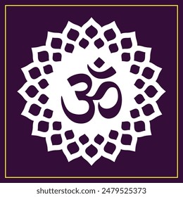 Diseño de Om Jali usado para templos, Mandir. Om acrylic jali, corian jali y mdf jali.
