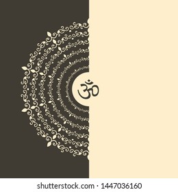 Om Karma Background Illustration for banners and poster