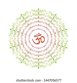 Om Karma Background Illustration for banners and poster