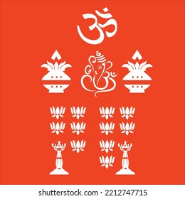Om Laser and Cnc Router Cutting Design Vector.