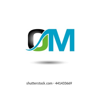 OM letter logo
