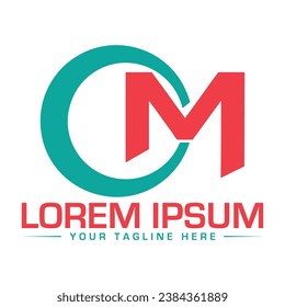 OM Letter Logo Design Creative and Modern Logo Design