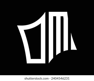 OM letter logo design vector art.
