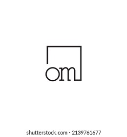 OM line concept logo in high quality professional design that will be best for your companies