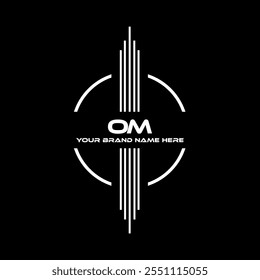 Diseño del logotipo de OM, logotipo simple y moderno de OM. Diseño de alfabeto lujoso OM