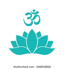 OM lotus logo element