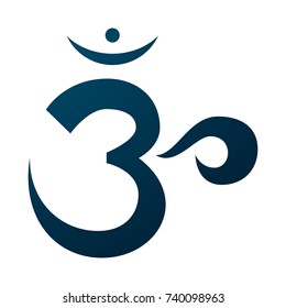 Om Mantra with dark gradient