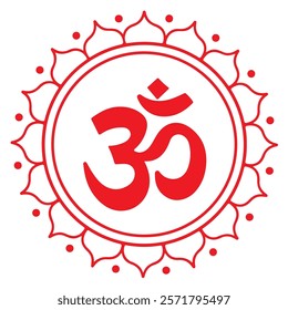 OM meditation Symbol. the sacred religious symbol of Hinduism OM mantra