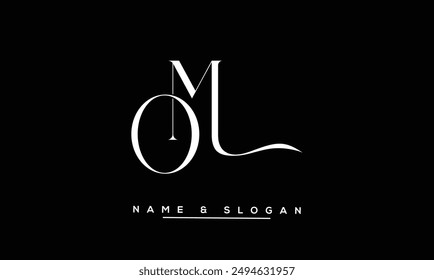 OM, MO Abstract Letters Logo Monogram