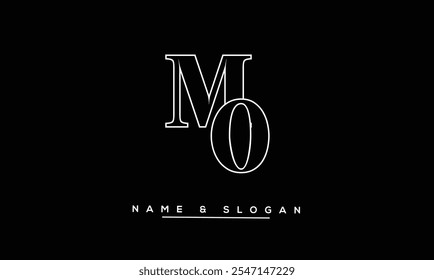 OM, MO Abstrakte Buchstaben Logo-Monogramm