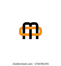 OM MO-Buchstaben logotype vektor, monogram MO OM Anfangslogo für Firma