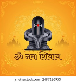 Om namah shivay text Lord Shiva Vector de fondo cultural indio
Traducción - Om namah Shivay (orando al señor shiva)