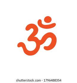 om sign doodle icon, vector illustration