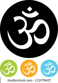 Om sign - Vector icon isolated