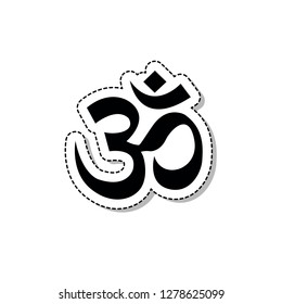 om sticker icon