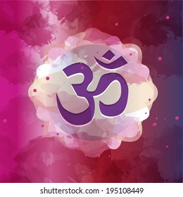 Om symbol in the cosmos