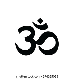 Om symbol of Hinduism vector icon